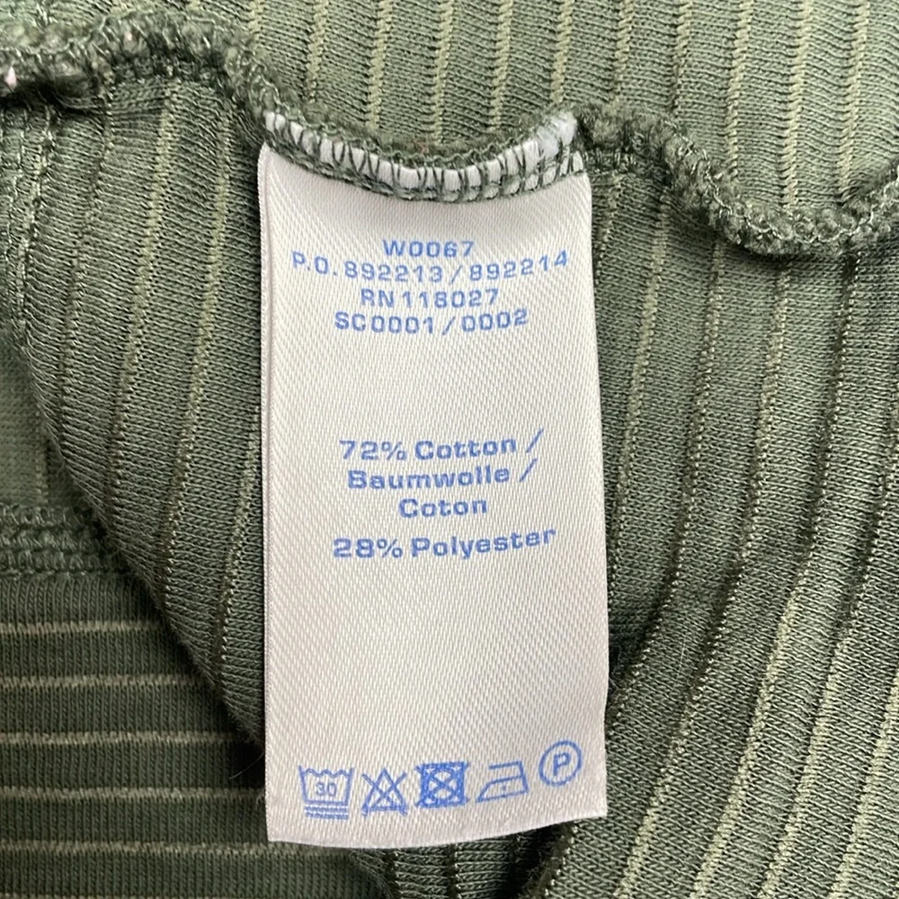 Boden Hattie Ribbed Knit Crewneck Short Sleeve Relaxed Shirt Green 12 - Picture 8 of 8